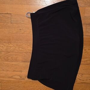 SONNET SHORES BRAND WOMEN'S BLACK BATHING SUIT SKIRT BOTTOM SIZE 8